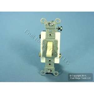Leviton Ivory Industrial 3 Way Toggle Wall Light Switch 20A 1223 SI