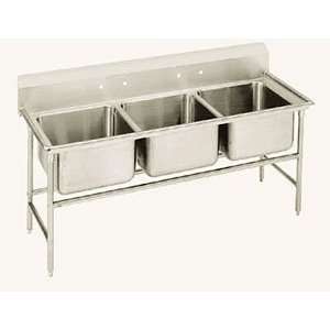  Advance Tabco T9 3 54 Three Compartment Stainless Steel 
