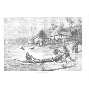  Illustrated London News Nicobar Islands Village