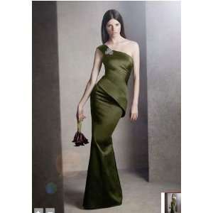 New Arrivals 2012 One Shoulder Satin Dress with Asymmetrical Skirt 