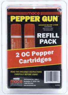 Mace Gun Catridge Refills OC Pepper Spray Refill  