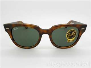 Ray Ban Meteor RB 4168 710 Shiny Havana G15 New 100% Authentic Made In 