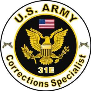  United States Army MOS 31E Corrections Specialist Decal 