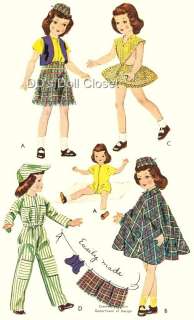 Vintage Doll Clothes Pattern 1729 14 ~ Betsy McCall  