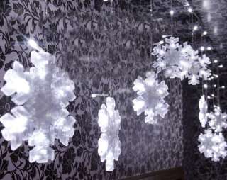 NEW LED Lights Ice Crystals Snowflake Christmas KTV 3M  