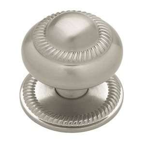 37mm Roped Knob with Backplate, SATIN NICKEL