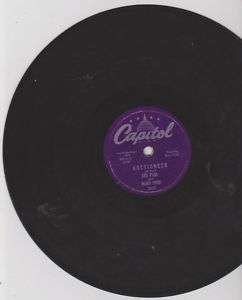 Les Paul Mary Ford Auctioneer 78rpm record  