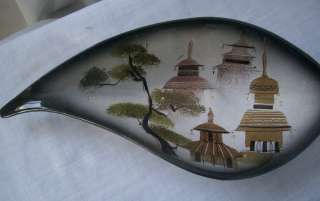 Large,Mid Century, SASCHA BRASTOFF,Stoneware Bowl,Pagodas  