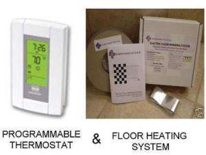 Floor Heat Electric Radiant Floor Warming kit 10 sqft  