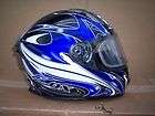 zox spear ultra premium snowmobile helmet yamaha blue 2xl returns 