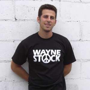 Waynestock Black T Shirt Waynes World Wayne Stock  