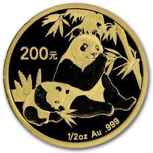  2007 (1/2 oz) Gold Chinese Pandas   (Sealed) Health 