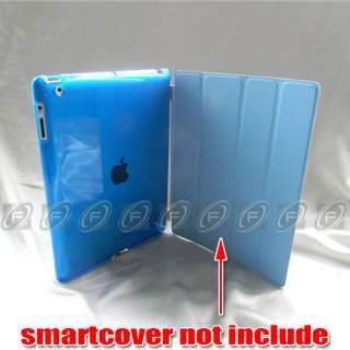 Apple The new iPad 3 Smart Cover Mate Companion Crystal Hard Back Case 