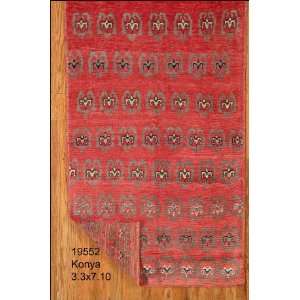  3x7 Hand Knotted Konya Turkey Rug   33x710