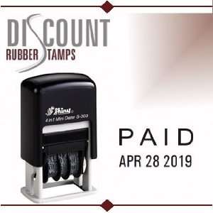   Date Stamp   PAID   S 303   BLACK INK (42511 PAID K)