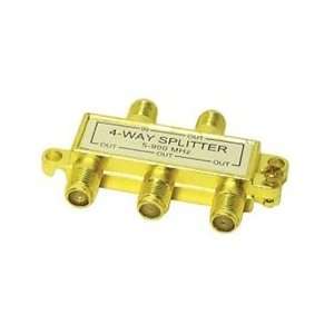  Luxtronic 4 Way Coaxial Splitter Gold Plated Highest 