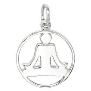  Sterling Silver YOGA POSITION Charm Jewelry