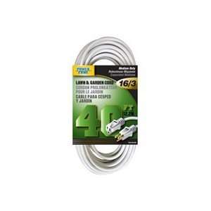  EXT CORD 16/3 SJTW 40FT WHITE