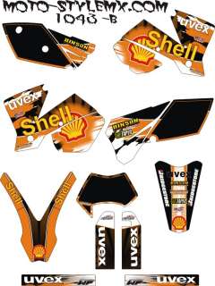 KTM EXC 250 450 525 sticker kit graphics 04 series only  