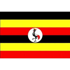  Uganda Flag Pack of 12 Gift Tags