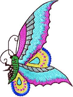 Oriental Butterflies Machine Embroidery designs 4x4hoop  