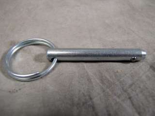 10pk Clevis Pin 1 7/8 L 1/4 Dia w/ Self Locking Ball Cotter Gun 