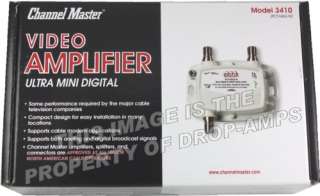 CHANNEL MASTER CM 3410 1 PORT TV DISTRIBUTION AMPLIFIER  
