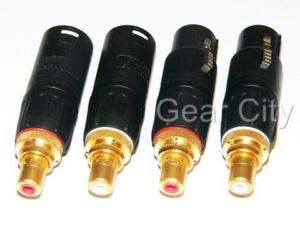 Neutrik XLR to RCA Female Socket Adapter Gold Balanced Cable Plug Hi 