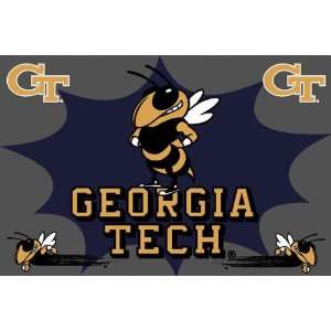  Georgia Tech Yellow Jackets 4 x 6 Area Rug Sports 