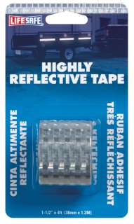   RE802 1 1/2 in X 4 Silver Highly Reflective Tape 057003444959  
