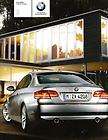 2008 08 BMW 3 Series Coupe Original Sales Brochure Mint