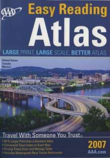    AAA North American Large Print Road Atlas 2007 by AAA  Paperback