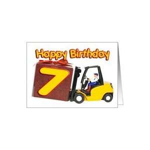  Forklift card for a 7 year old Card Toys & Games