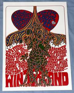 The Grateful Dead/Moby Grape Concert Poster   San Francisco 1967 