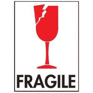  3 x 4 International Safe Handling Labels   Fragile with 