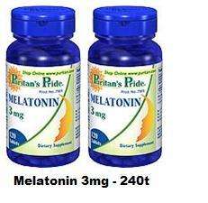 MELATONIN STRESS RELIEF & SLEEP AID 3mg x 240 Tablets  