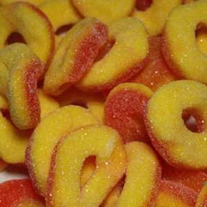 Albanese Peach Gummi Rings Candy   4 Lbs  Grocery 