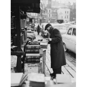  Old Man at a Book Stand   Manchester, 1960 Photographic 