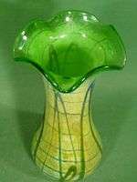 c998 Iridescent 10½ Onion shpd Vase Jan Zeman Czechia  