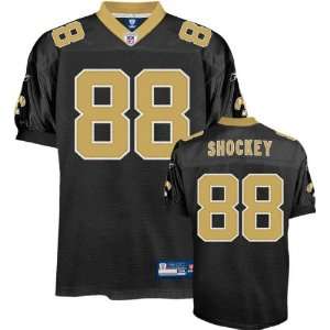 Jeremy Shockey Jersey Reebok Authentic Black #88 New Orleans Saints 
