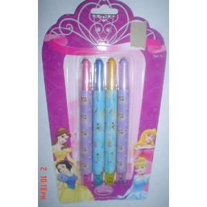  Disney Princess 4 Pack of Twist Up Crayons Toys & Games