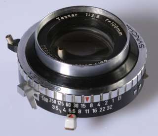 ZEISS TESSAR 3,5/100mm FOR VIEW CAMERA 6X9   