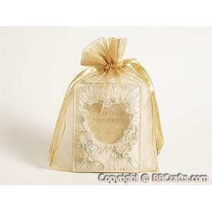  Organza Bags 4x5 Inch   12 Bags, Old Gold Health 
