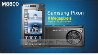 New SAMSUNG M8800 Pixon 3G Cell phone GPS 8MP Black  
