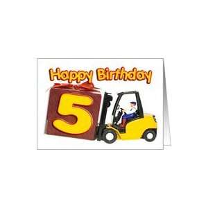  Forklift card for a 5 year old Card Toys & Games