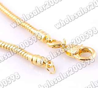 FREE 5strands Lift Golden Snake Chains 21CM Fits Bead  