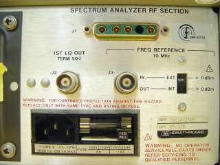 HP Agilent Spectrum Analyzer 100Hz 1.5GHz 8568B RF Section 85680B 