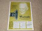 Wharfedale Speaker Ad, Super 12, W15, C58, 1954, 1 pg, 