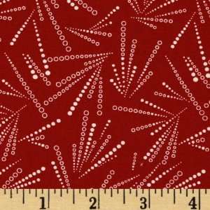   Pastimes Fly Ball Red/White Fabric By The Yard Arts, Crafts & Sewing