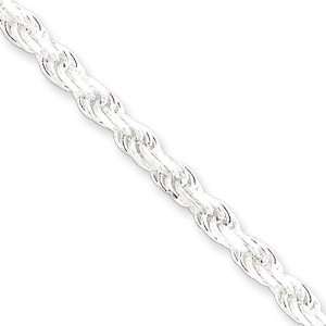  Sterling Silver 22 inch 3.50 mm Diamond cut Rope Chain 